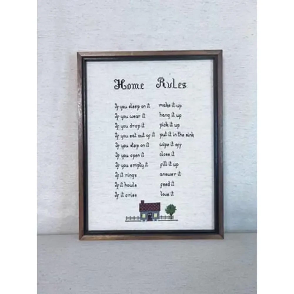 Framed Cross-Stitch 